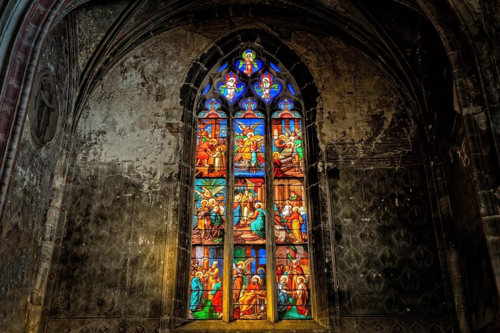 Colorful Church Stain glass window
